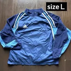 【90s 】adidas刺繍ロゴL裏フリース切替