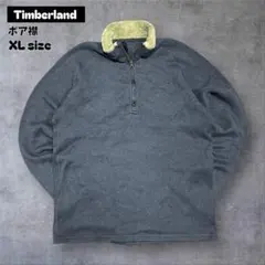 Timberlandボアフリースハーフジップ襟ボアXLサイズプルオーバーグレー