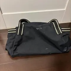 agnès b. 黒 ナイロン トートバッグ