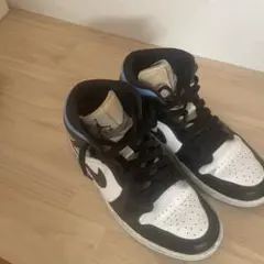 エアジョーダン ハイカット シューズ ブラック/ホワイト/ブルー