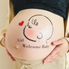 マタニティフォトシール　マタニティシール　マタニティペイントシール