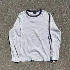 90's old uniqlo ボーダー ロンT 長袖 Y2K モード 紺タグ