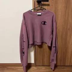 Champion EMODA コラボ クロップドスウェット - メルカリ