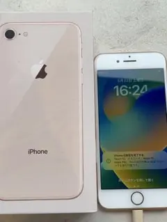 【美品】Apple iPhone 8 Gold 本体　64GB
