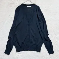 薄手カーディガン Vネック ニット 前ボタン 長袖 シンプル 羽織り オフィス