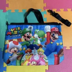 スーパーマリオ レッスンバック サブバック 手提げ少し大きめサイズ