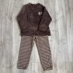 UNIQLO スヌーピー コラボ ブラウンフリースパジャマ ルームウェア120