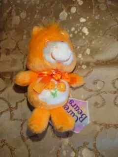 ケアベア ぬいぐるみ オレンジ 約10cm　リップケースセット