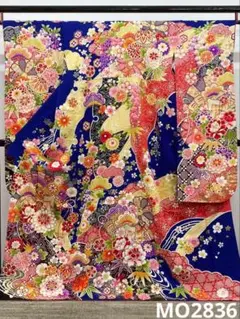 ブランド振袖 アースエコロジー 金駒 身丈173cm 撥水加工済 MO2943