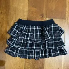 フリル　ミニスカート　120 秋　冬　チェック