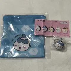 ちいかわ　くら寿司　ハチワレ　フィギュア　巾着