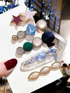 ヘアクリップ ヘアピン　ヘアアクセサリー お得セット髪留め 髪飾り　おしゃれ