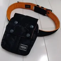 PORTER×BEAMSコラボ タンカーウエストポーチ ブラック ベルト付き L