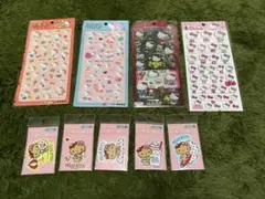 【ハローキティ★日焼けキティ】 シール ＆ステッカー９点セット♪