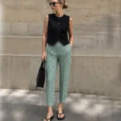 Max Mara マックスマーラ クロップドパンツ 柄パンツ 幾何学のサムネイル