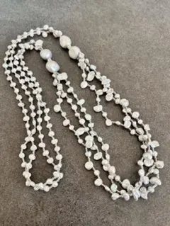 0301-46 パール 真珠 バロックパール ネックレス アクセサリー