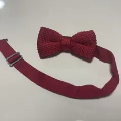 キッズ　赤　蝶ネクタイ