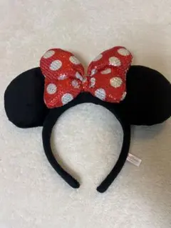 ミニーマウス カチューシャ 東京ディズニーリゾート　ラメ　スパンコール