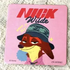 ズートピア2 オーマイカフェ ドリンク特典 ニック 紙コースター