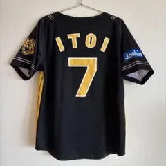 阪神タイガース　糸井　7番　ユニフォーム　刺繍　虎　希少　Lサイズ 阪神タイガース 糸井 7番 ユニフォーム 刺繍 虎 希少 Lサイズ 阪神