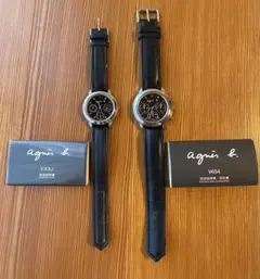 Agnès b. アナログクォーツ腕時計 ペアウォッチ
