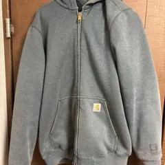 Carhartt グレー ジップアップパーカー　古着