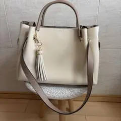 【アーバンリサーチ】ワイド4WAYトートバッグ　アイボリー