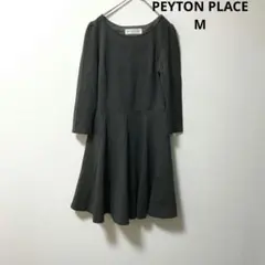 PEYTON PLACE フレアワンピース ミドル丈 グレー M