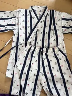 甚平 130cm マリン柄