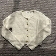 MOUSSY アイボリー カーディガン