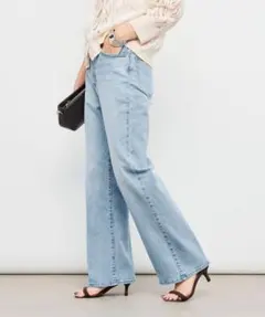 RMデニム　センタープレスハイウエストジーンズ　ブルー系その他　40