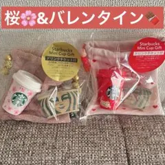 簡易包装　SAKURA 2026 スターバックス　ミニカップギフトピンク