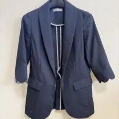 Rew de Rew ネイビー テーラードジャケット　レディース　夏用のサムネイル