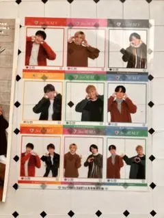 SixTONES duet 12月号　クリアカード　切り抜き