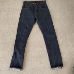 ユニクロ　+J セルビッジストレートジーンズ　23