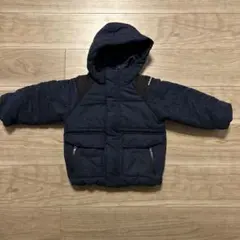 ブランシェス ネイビー フード付き 中綿コート