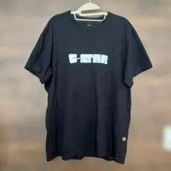 G Star Script T Shirt Men Dk Blackのサムネイル