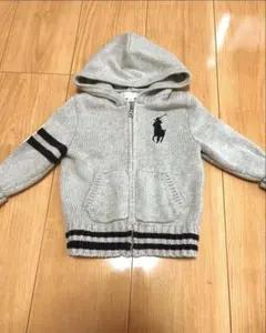 ポロ　ラルフローレン　ニットカーディガン　パーカー　80サイズ