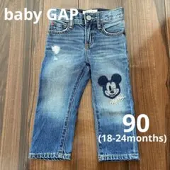 babyGAP ベビーギャップ ジーパン デニム ディズニー ミッキー 90cm