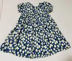 【美品】JUEGO 花柄 半袖ワンピース （100cm)