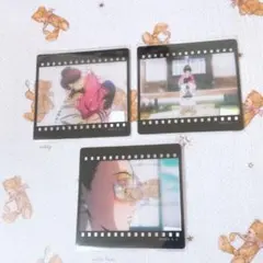 鬼滅の刃 ダイニング お楽しみくじ フィルム風クリアカード 狛治 恋雪 3枚