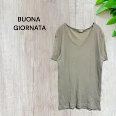 ボナジョルナータ Tシャツ カットソー トップス プルオーバー 半袖