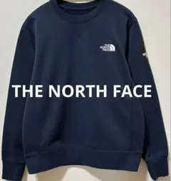 美品THE NORTH FACEノースフェイス 刺繍ブランドロゴ　前Ｖスウェット