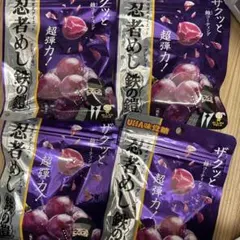 【4袋セット】忍者めし鉄の鎧 グレープ 新品【まとめ売り】
