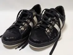 BALMAIN スパンコール スニーカー 37.5 黒 イタリア製のサムネイル