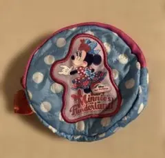 ミニーのファンダーランド　カプセルトイ　ミニポーチ ハート柄　水玉