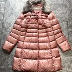 HERNO ヘルノ ファーネック ダウンコート ロング キャメルブラウン 