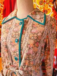 レトロ ひざ丈ワンピース