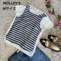 NOLLEY'S ストライプ 半袖　Mサイズ　ブラウス　半袖　Tシャツ　トップスのサムネイル