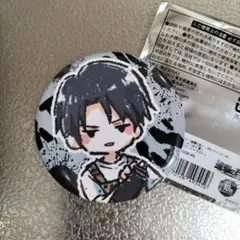 進撃の巨人　リヴァイ　グラフアート　缶バッジ　ペイントver